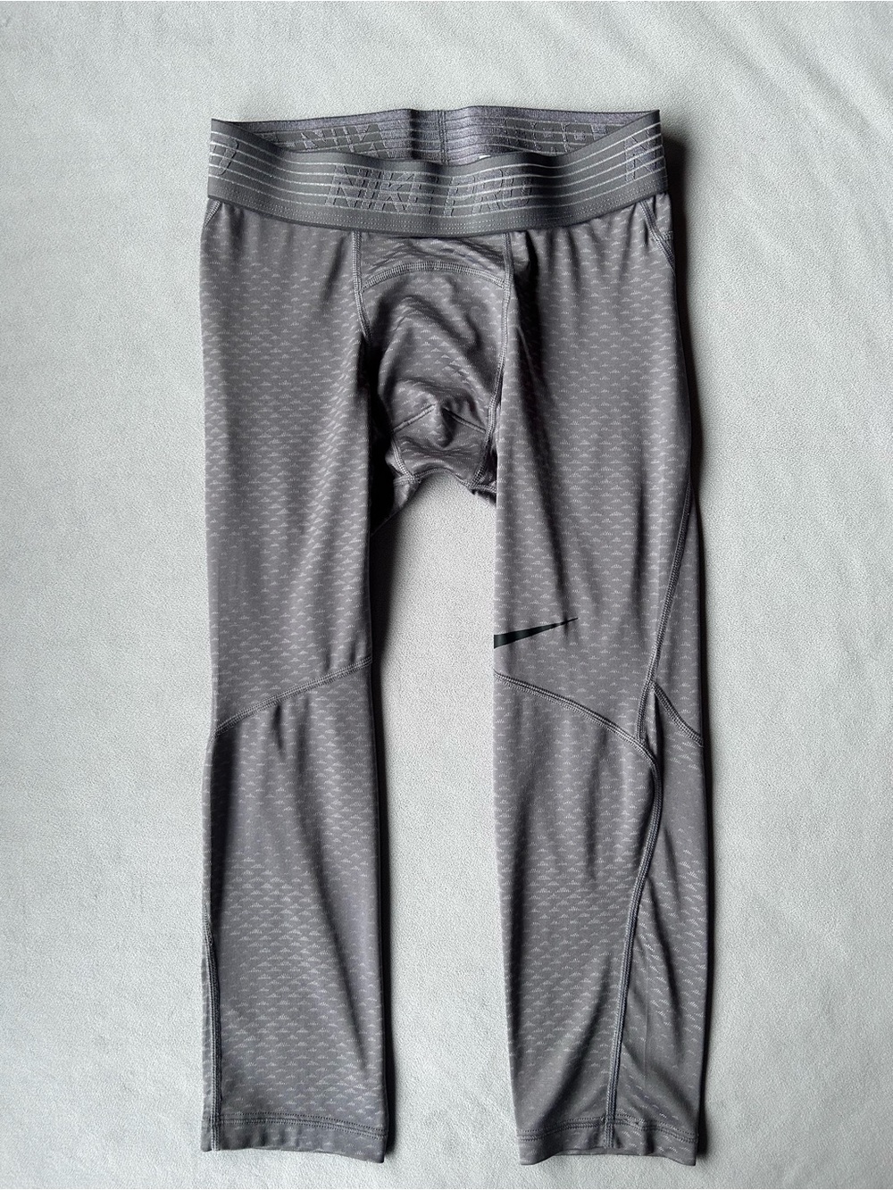 Nike Pro ~ Dri-Fit Compression Tights ~ Gray ~ Men’s Size Small